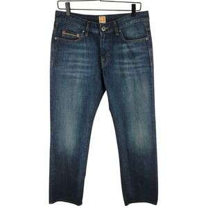 Boss Orange Jeans Mens 32x30 Blue Regular Fit Denim Casual Modern